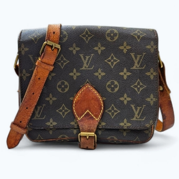 Louis Vuitton | Cartouchiere PM Monogram Messenger Bag | Vintage 80s | Womens - Picture 1 of 16